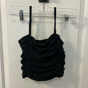 Black Hollister Ruched Tank